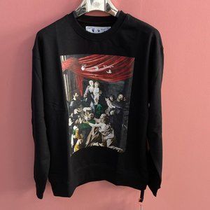 Off-White Men Black Sweatshirt "XL"